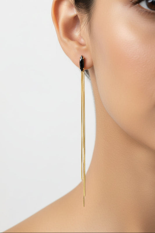 The Midnight Waterfall Earrings