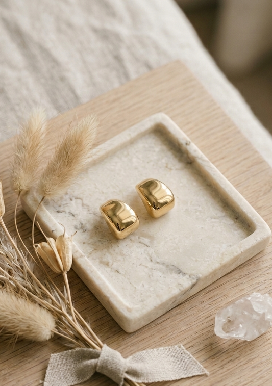 Minimalist High-Shine Studs