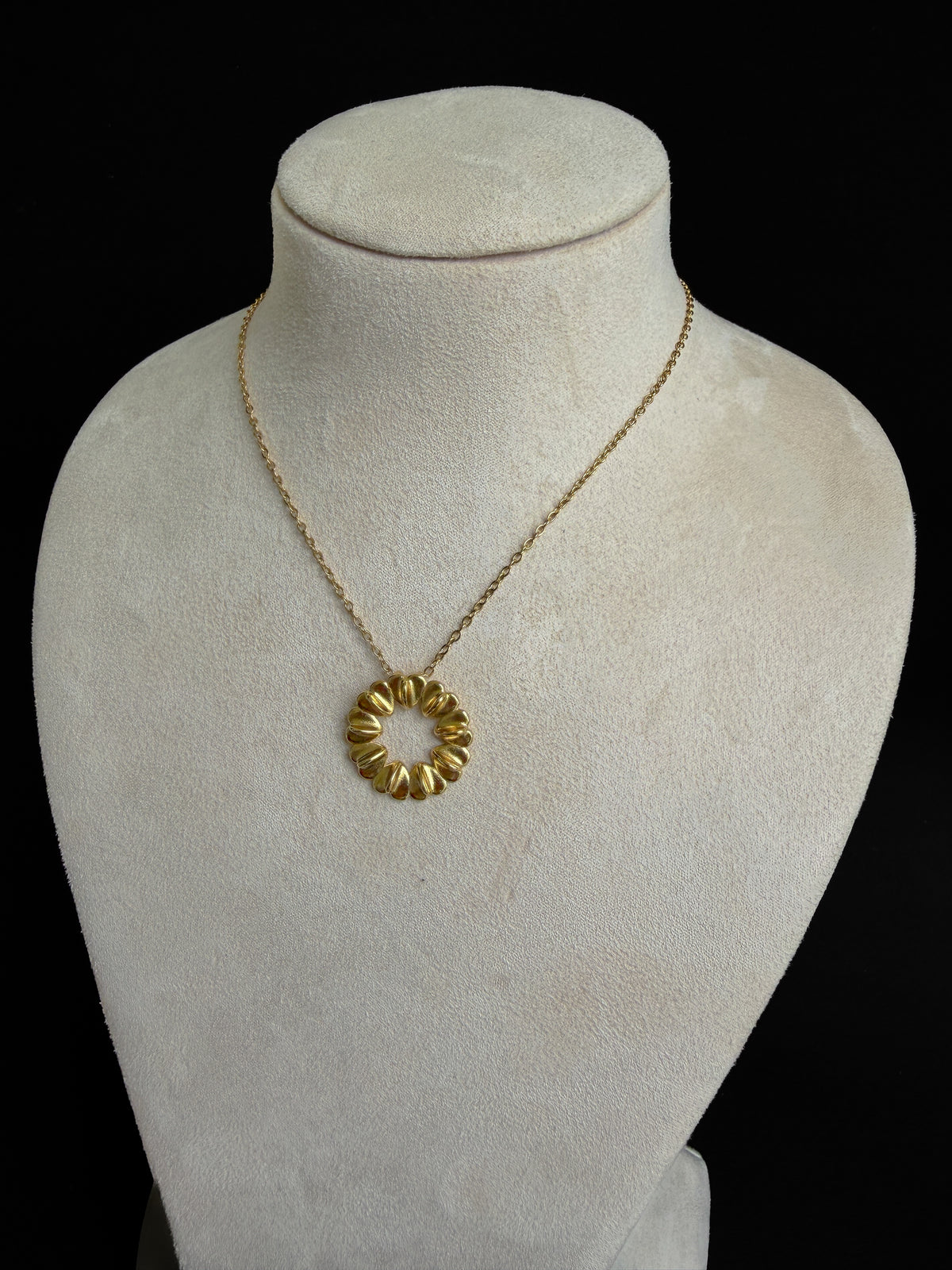Golden Bagel Necklace