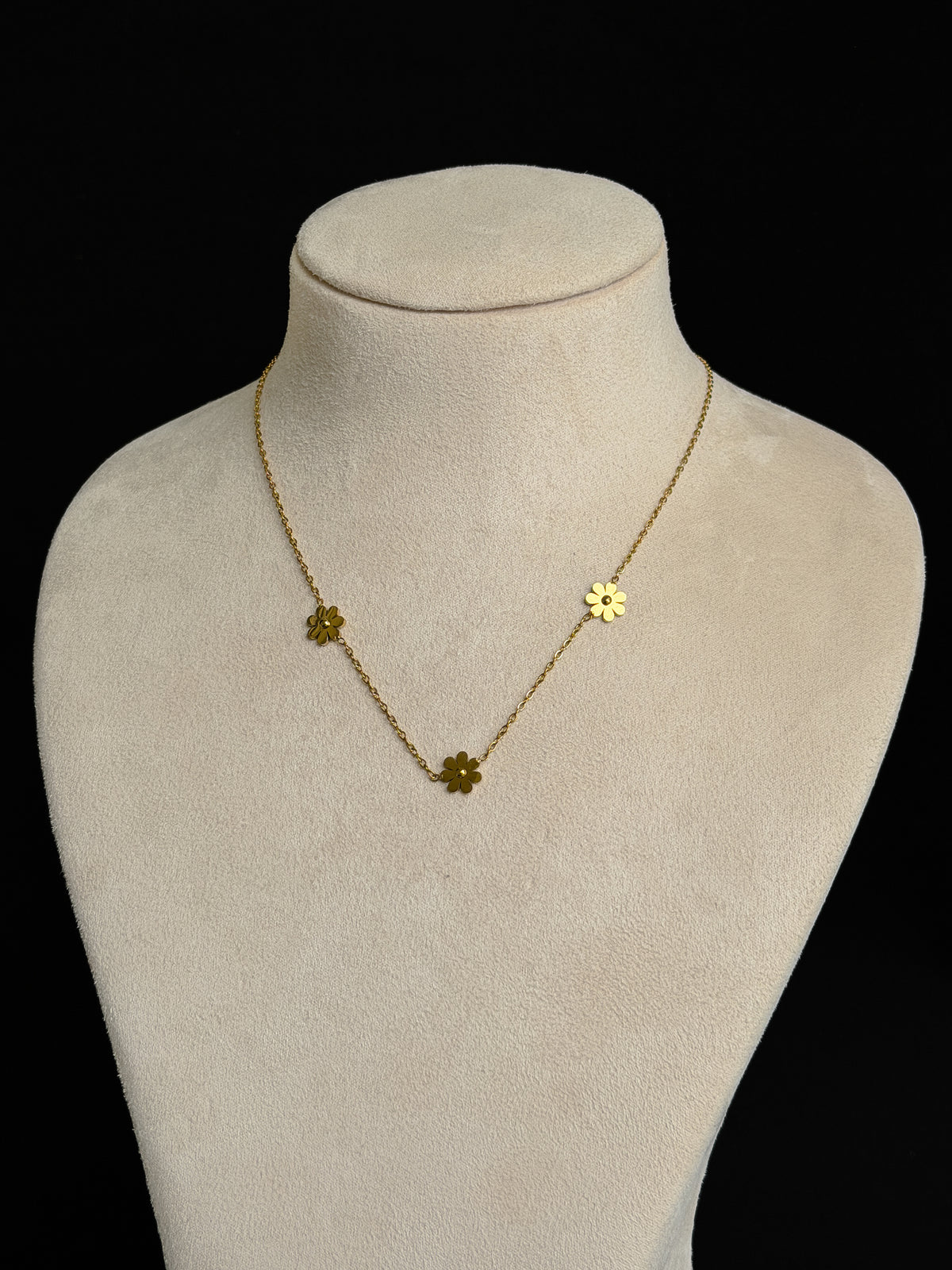 Tri Flower Necklace