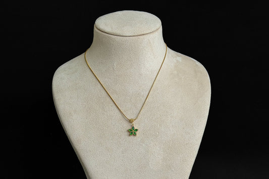 Emerald Green star pendent