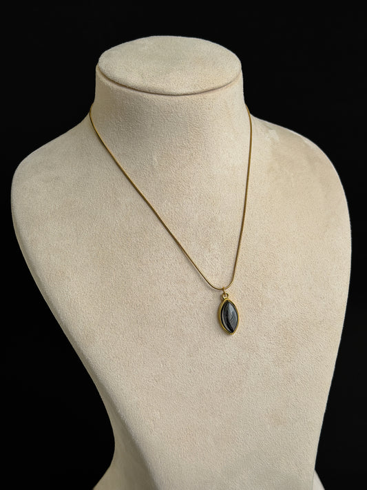 The Midnight Marquise Pendant