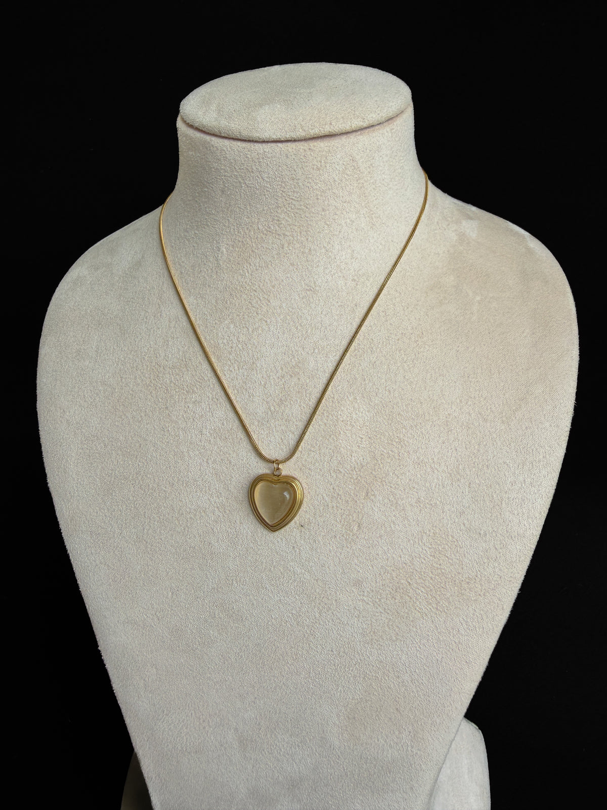 Golden Heart Neck Piece