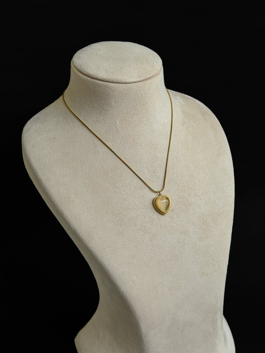 Golden Heart Neck Piece