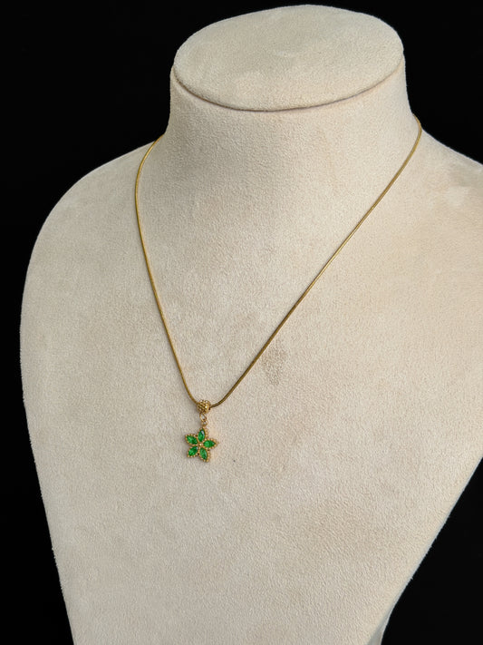 Emerald Green star pendent
